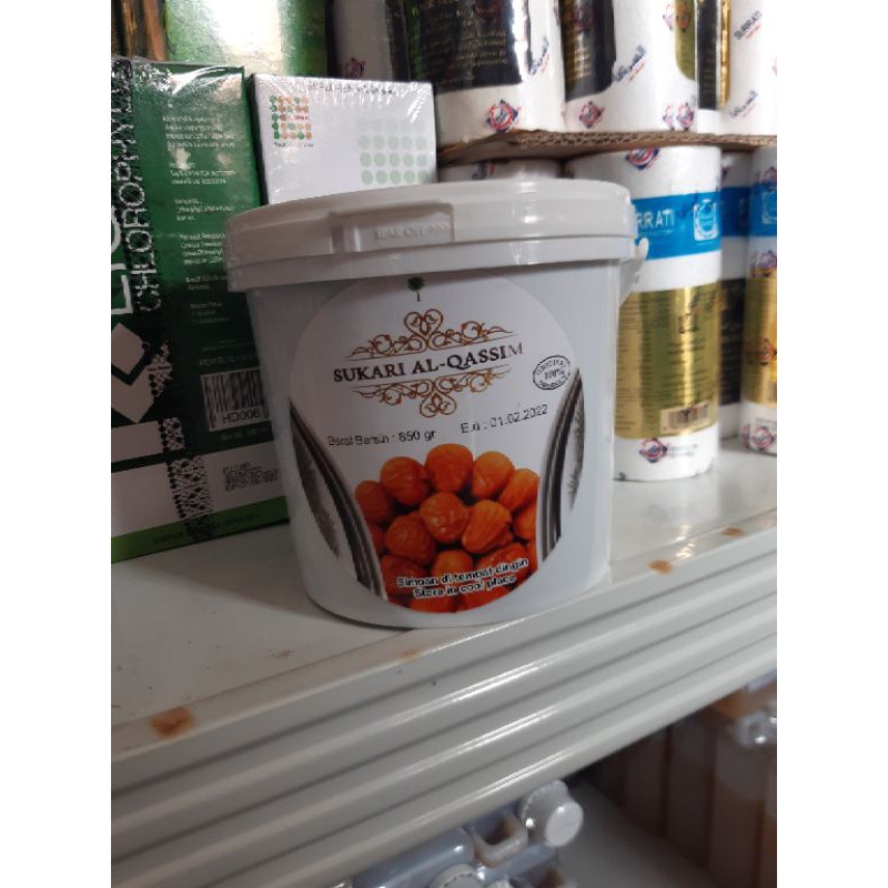 

Kurma Sukari 850 grm kemasan ember ruthob kerma basah 850 grm