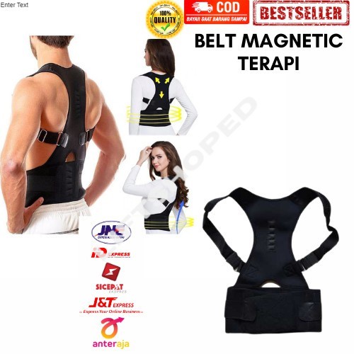 Belt Magnetic-Penyangga Punggung-Terapi Koreksi Postur Punggung-Terapi Punggung