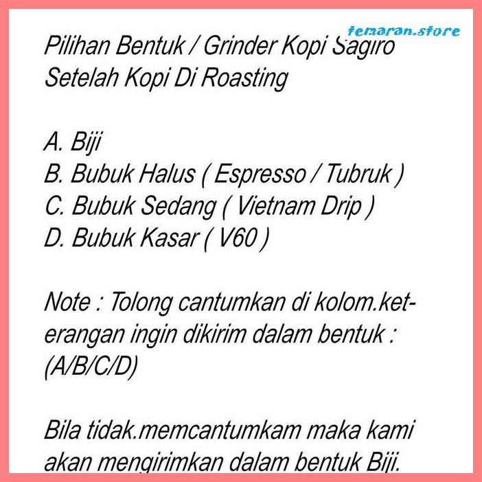 

Kopi- Kopi Robusta Dampit 100 gr - Roasted Bean M Biji Sangrai -Biji-Kopi.