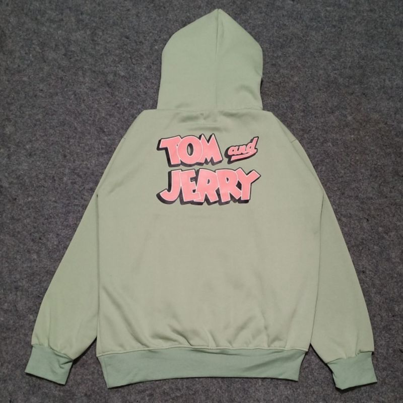 JAKET SWEATER HOODIE H.M TOM &amp; JERRY PULL TAG WASH + LEBEL