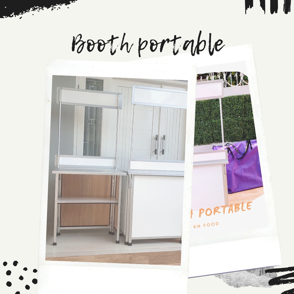 Booth Portable Meja Lipat