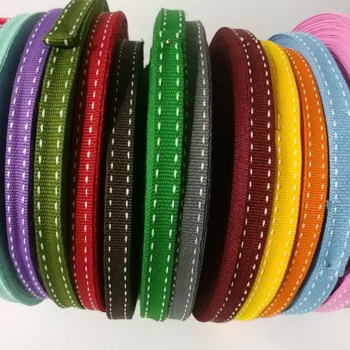 

〈〈GRO⚡IR〉〉 Pita/Tali/grosgrain/ motif bintik & Salur Ukuran 3/8=1cm/25 yard harga bersaing