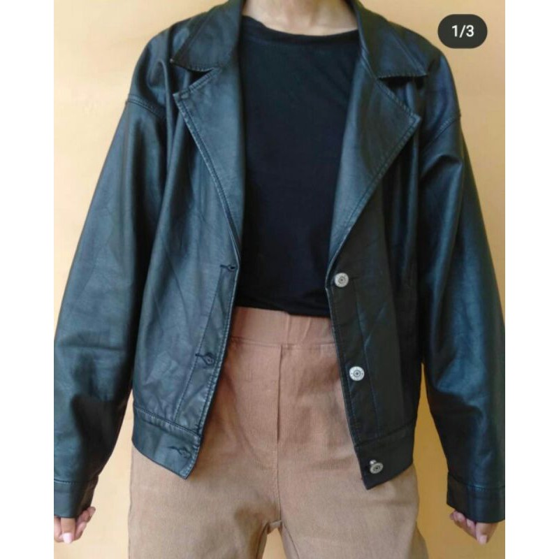 LEATHER JACKET-JAKET KULIT