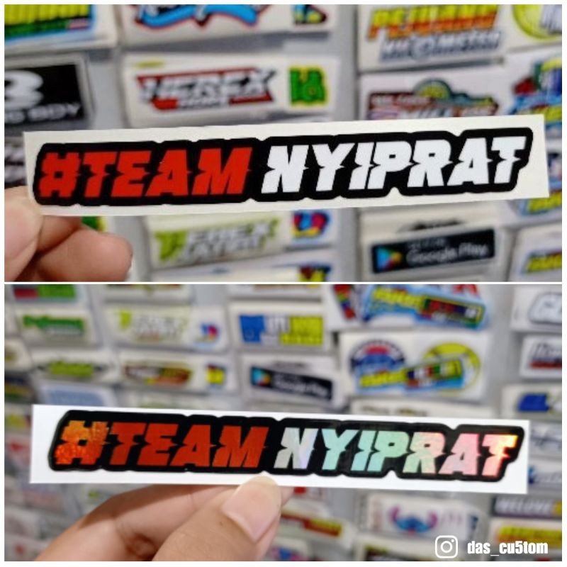 sticker printing TEAM NYIPRAT