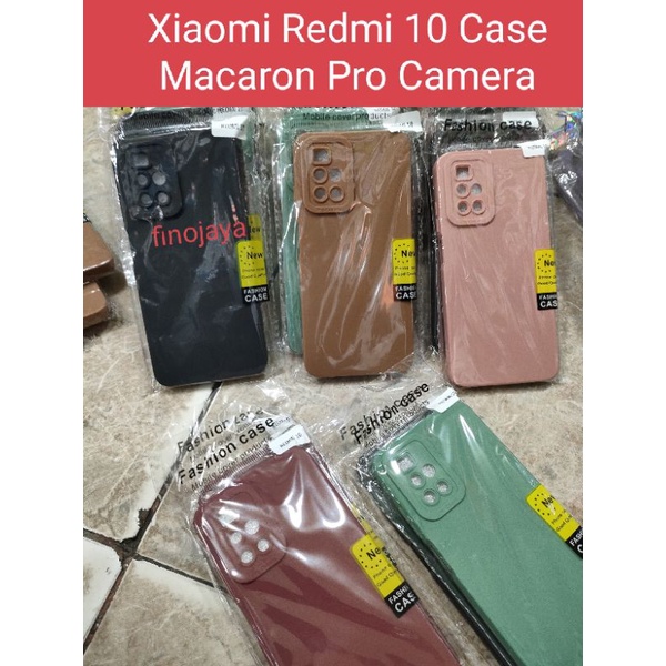 Case Macaron Xiaomi Redmi 10 Silikon Casing Selicon Softcase Pelindung Pro Camera