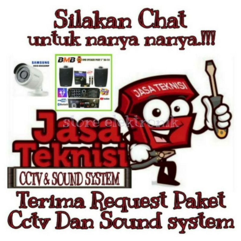 Paket Sound Cafe / Restoran / Klinik / Panggilan / Gudang / - 7 Titik