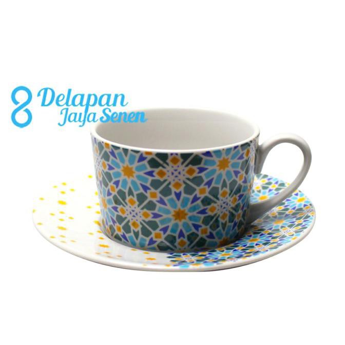 Cangkir Kopi Teh Motif Batik MAROKO (isi 6pcs)/ Cangkir Kopi Batik