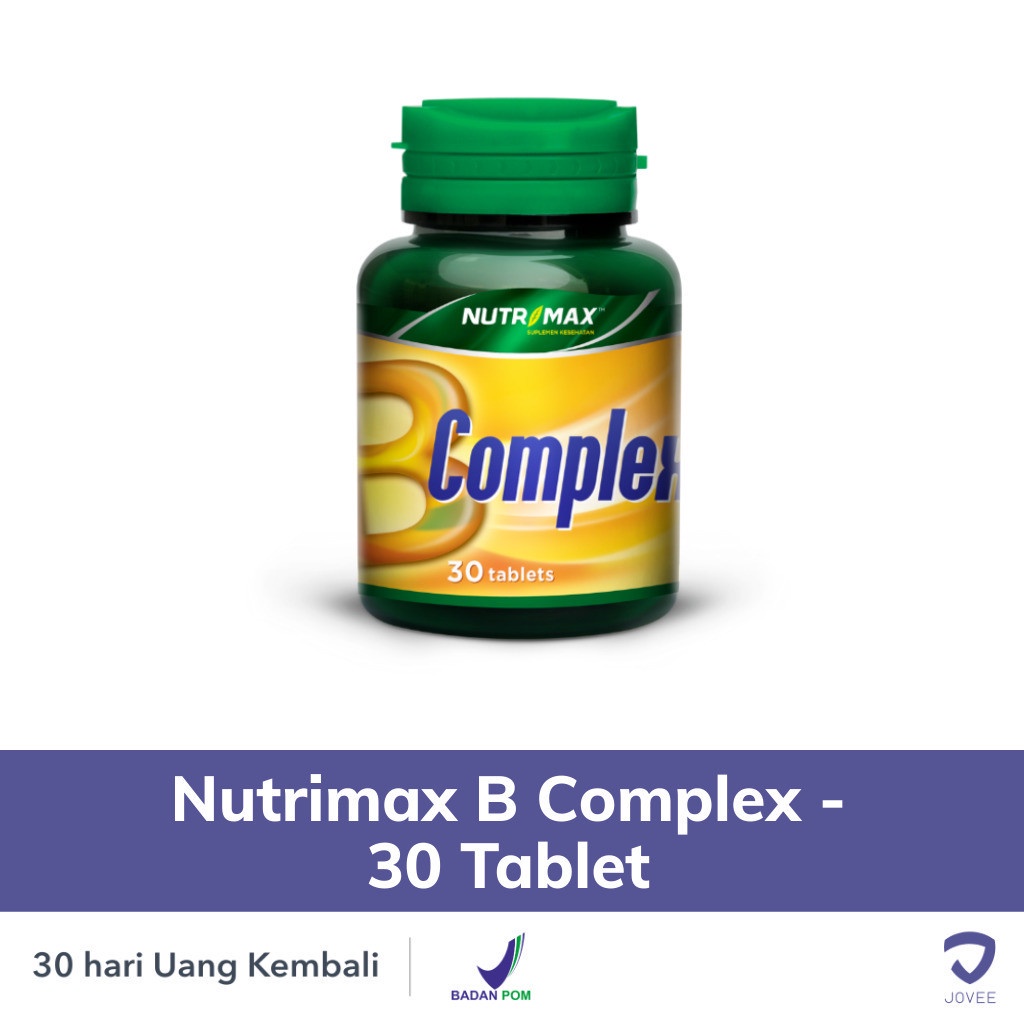 Jual Nutrimax B Complex - 30 Tablet - Suplemen Otak, Saraf, Imunitas ...