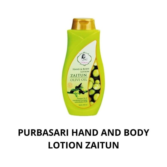 PURBASARI HAND &amp; BODY LOTION ZAITUN 100 ML @MJ