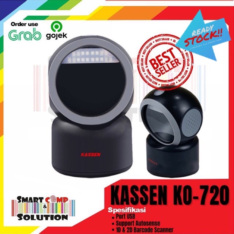 2D IMAGE OMNI QR CODE KASSEN KO-720 SETARA PRJ PRJ-666 BARCODE SCANNER