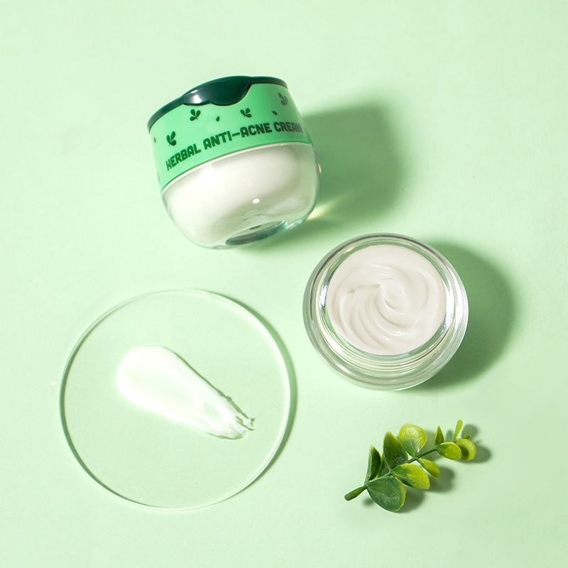 LAIKOU Herbal Clear Acne Face Cream Salicylic Acid Perbaikan Kulit Kemerahan Jerawat Bekas Luka 8g