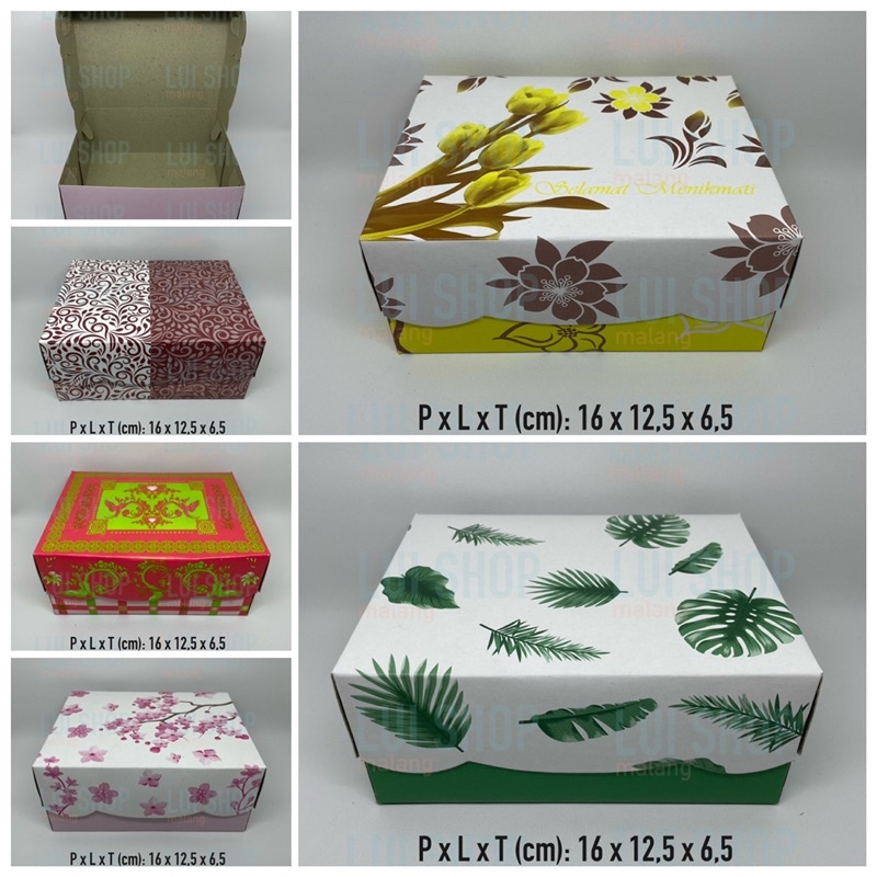 

DUS KUE 16cmx12.5cm R5 JUMBO CETAK 310gr Apa Kabar