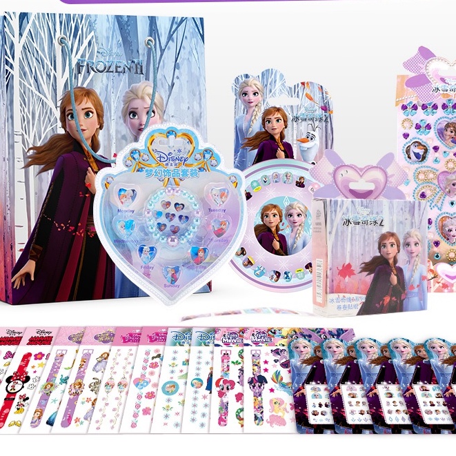 

Disney Frozen Princess Kuku Stiker Tato Stiker Gadis Ring Set TK Anak Hadiah