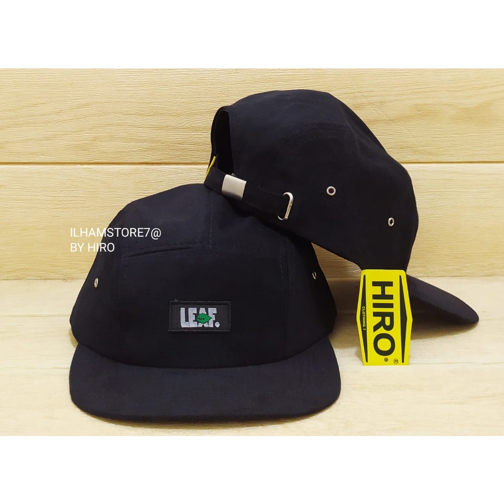 [COD]Topi Snapback Bordir Leaf Lima Panel/Topi Distro Pria/Topi Keren