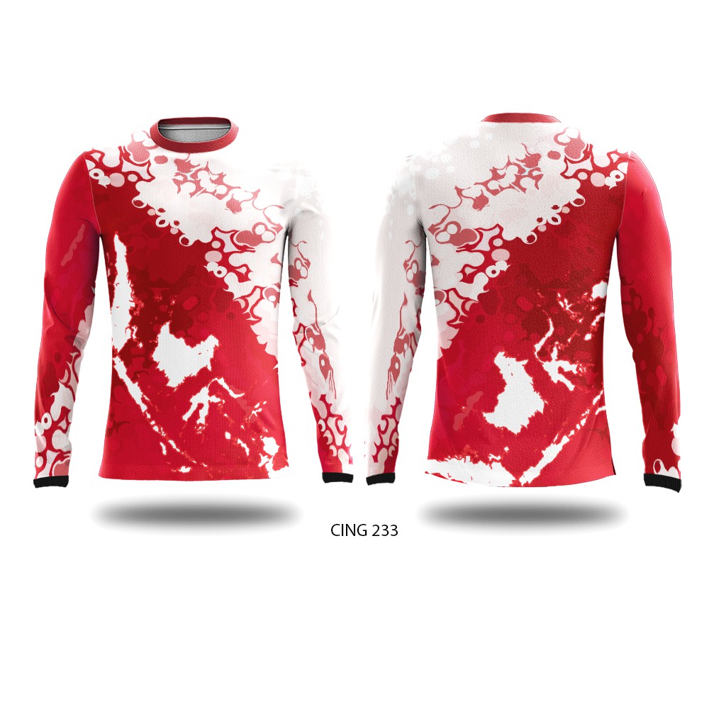 Kaos Jersey Sport Sepeda Indonesia Garuda Merah Putih Custom CING233