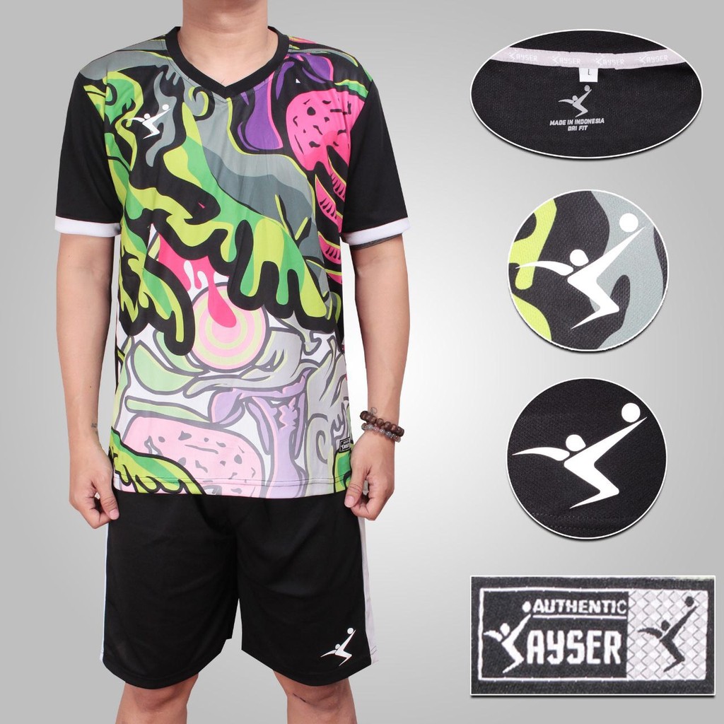 New.. SPLASH baju kaos stelan setelan jersey futsal sepak bola kayser