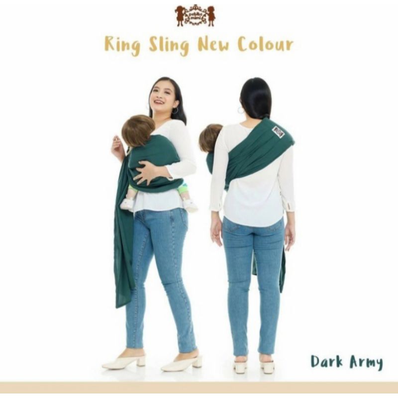 PETITE MIMI Ring Sling Warna Polos Gendongan Bayi Ringsling