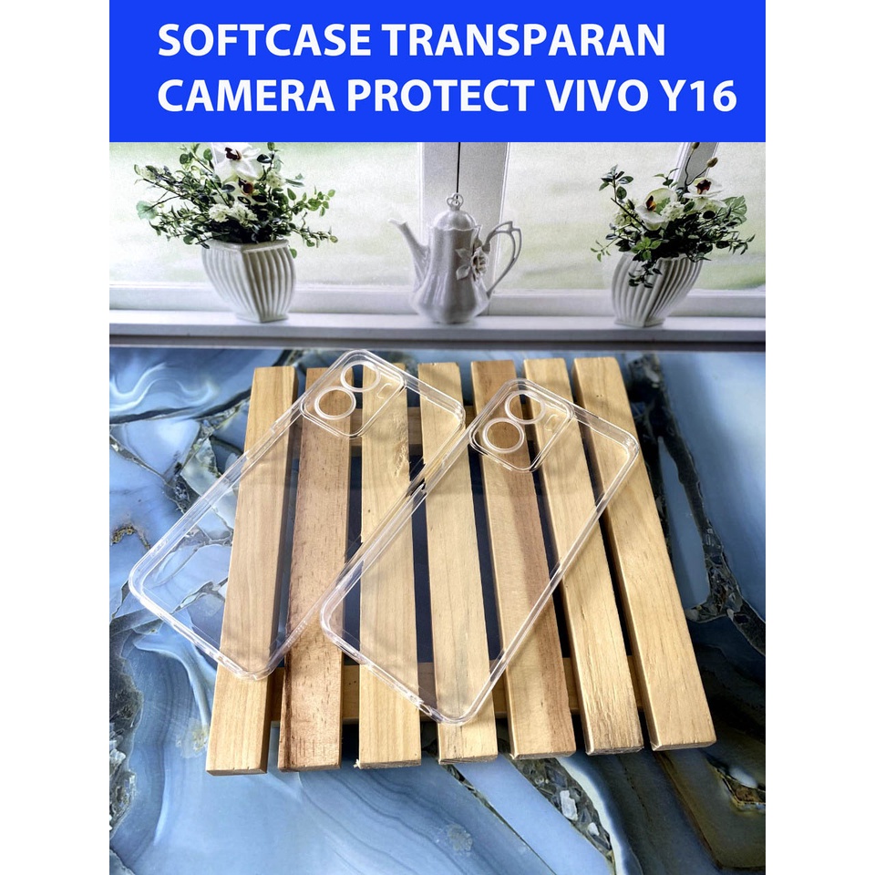 Vivo Y16 / Softcase Tranparan Camera Protec Vivo Y16 / Case Vivo Y16 / Casing Hp Vivo Y16