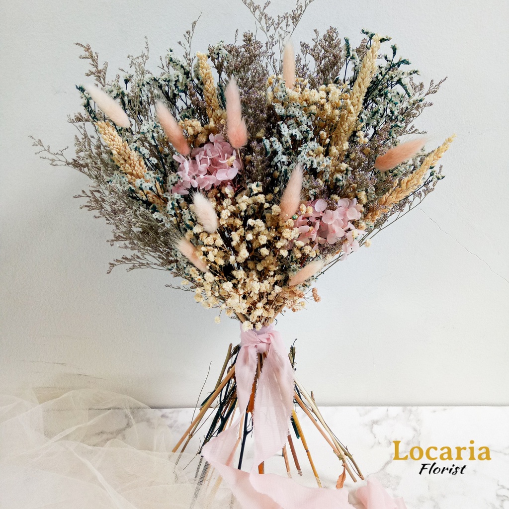 buket bunga kering/buket wedding/buket prewedding/dried flower bouquet