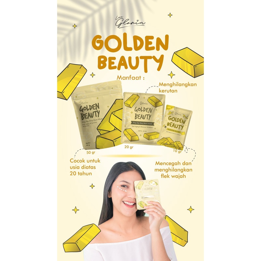 New Pack Masker Wajah Bubuk Lea Gloria 50 gram 10 Varian BPOM