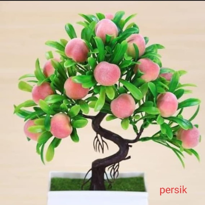 EM Tanaman bunga hias plastik persik