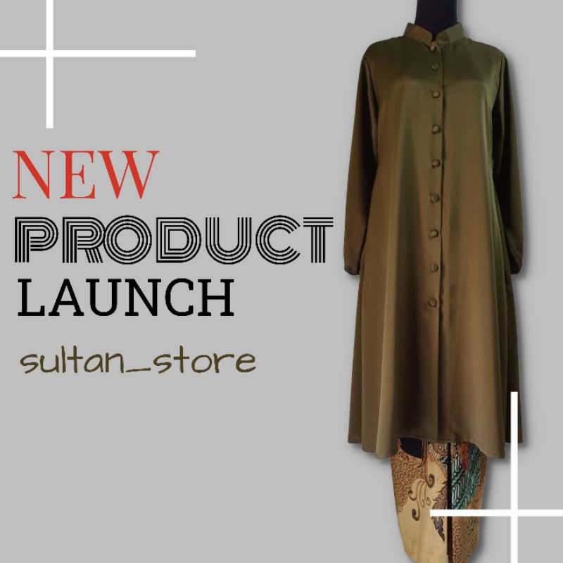 LONG TUNIK MODERN SET ROK BATIK PRIMIS