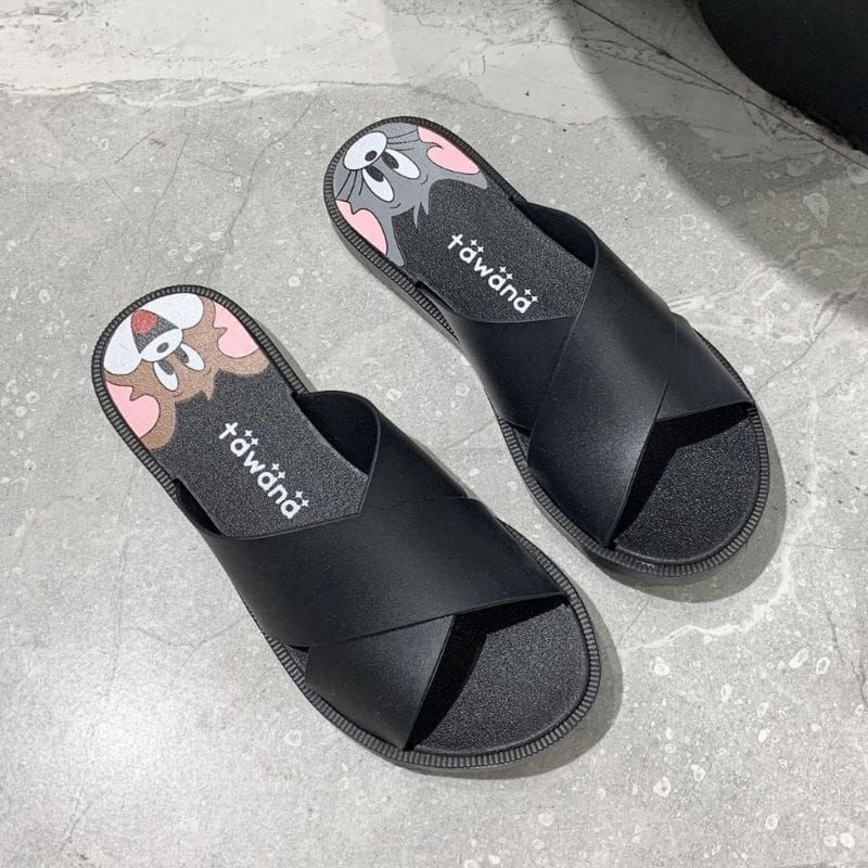 Sandal Kokop Tom &amp; Jerry / Sandal Slop Motif Kartun / Sandal Lucu