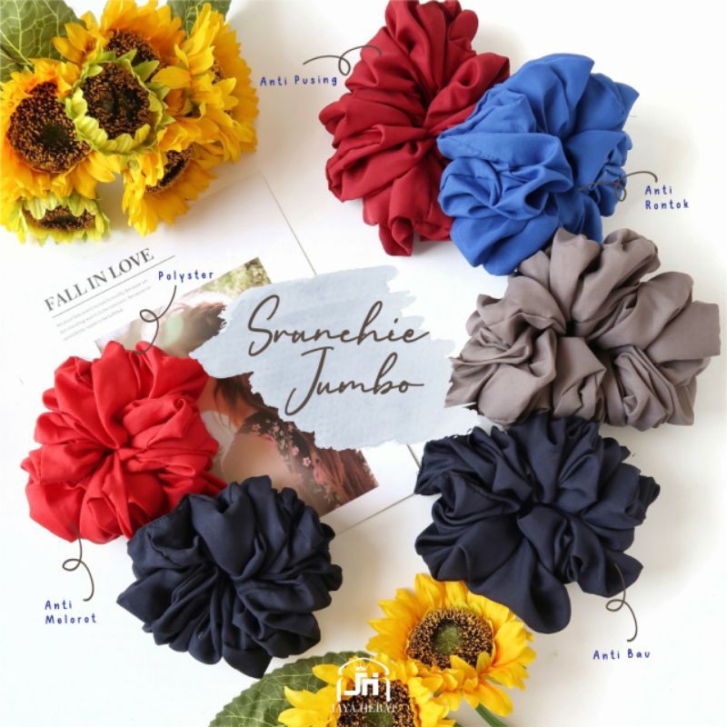 SCRUNCHIE SIZE BESAR / CEPOL HIJAB / IKAT RAMBUT HIJAB GROSIR