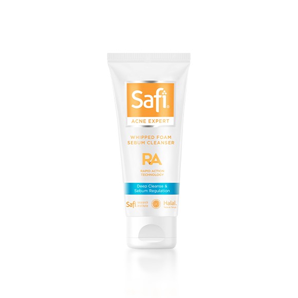 SAFI ACNE EXPERT WHIPPED FOAM SEBUM CLEANSER | RA (Rapid Action) / Facial Foam - 100gr