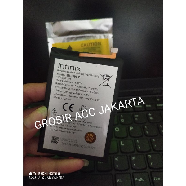 BATERE BATERAI BATTERY BATRE INFINIX SMART4 SMART 4 BL39LX BL 39LX BL-39LX BATERAI ORIGINAL