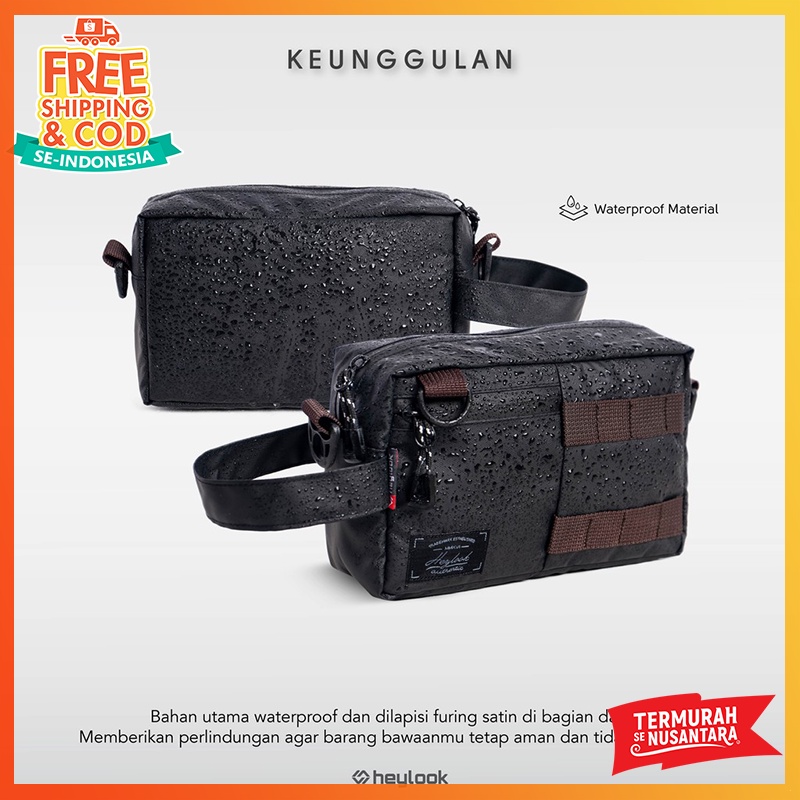 Tas Selempang Multifungsi Handbag Cowok Handbag Pria Clutch Bag Pria Sling Bag Tas Bahu Pria Waterproof