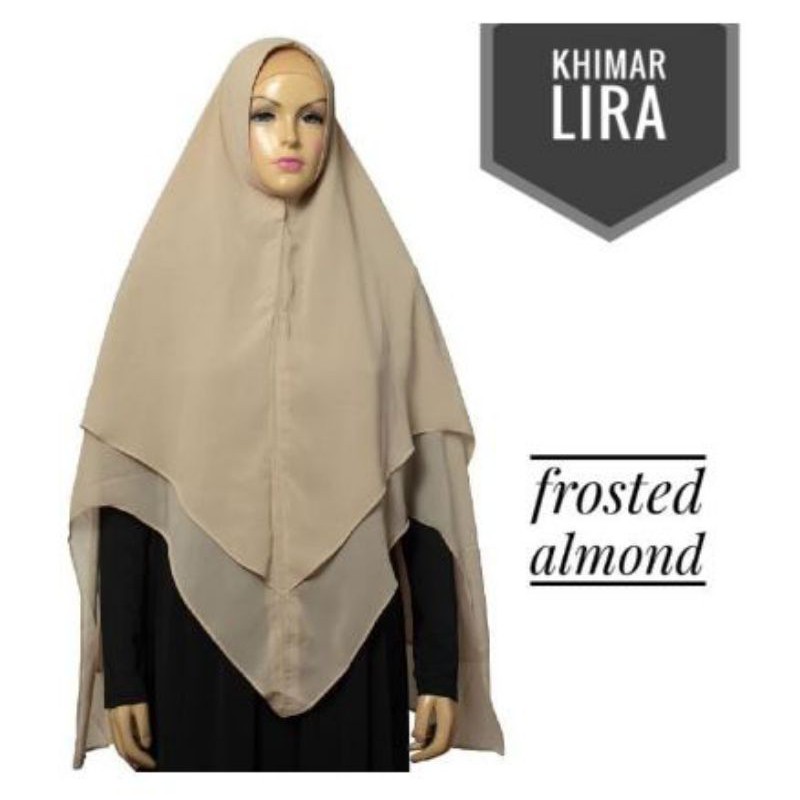 khimar syari jumbo coklat milo