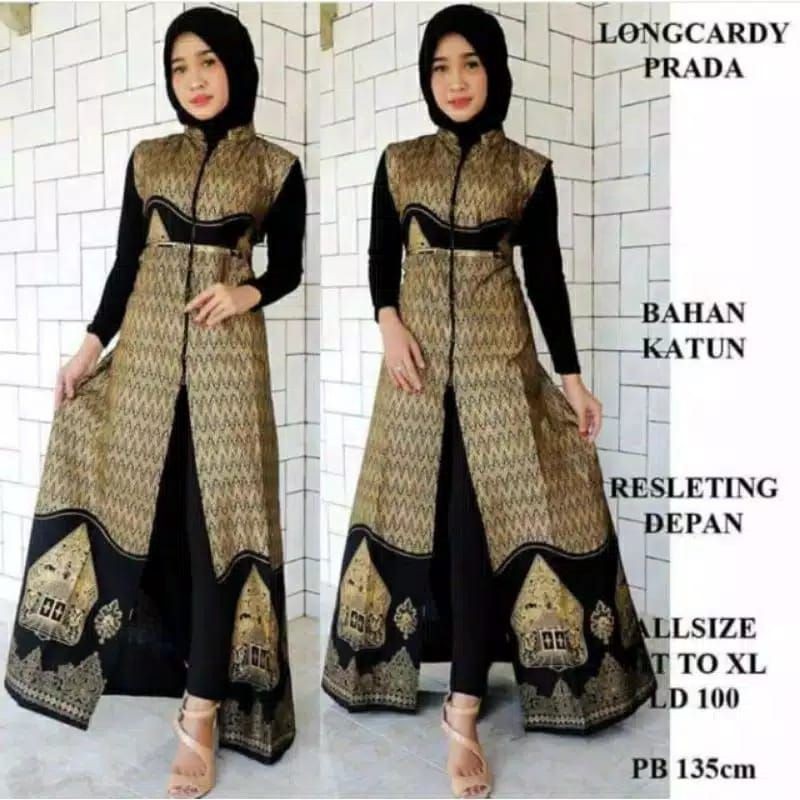 Batik Couple keluarga sania ruffle ori ndoro jowi dnt motif WAYANG PRADA-6