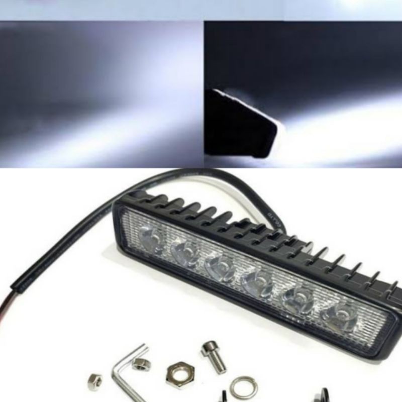 LAMPU TEMBAK LED 6 MATA LAMPU TEMBAK MOTOR LAMPU LED MOTOR LAMPU BEMPER MOBIL LAMPU LED KOTAK