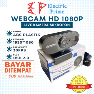 Webcam Full HD 1080P CCTV Komputer Kamera Gaming Zoom Microphone Noise Reduction TRIPLEDI Rotatable