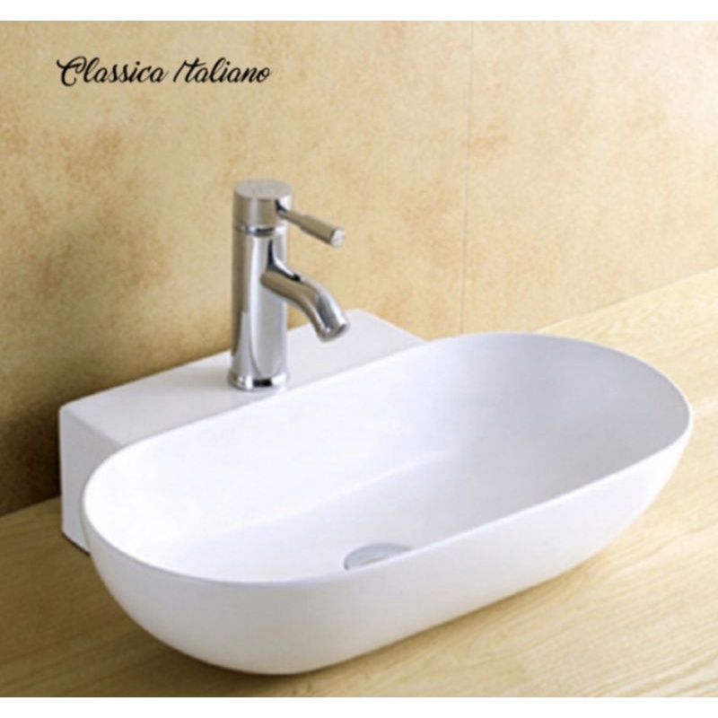 Classica Italiano wastafel keramik gantung mewah modern anti noda