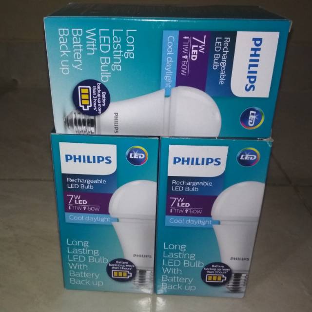 lampu emergency philips led 7watt