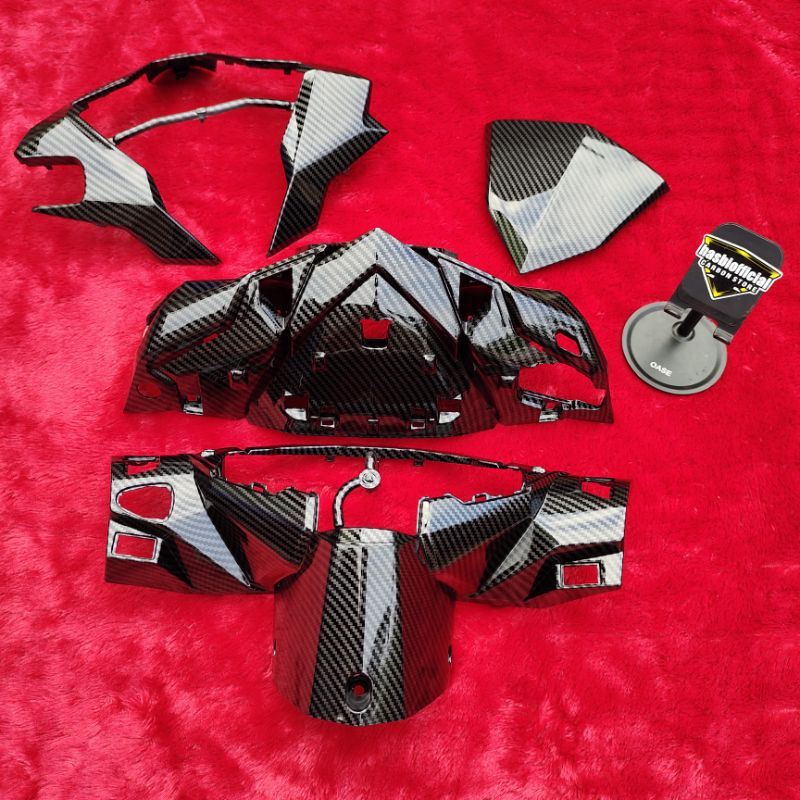 FULLSET BATOK DEPAN BELAKANG VARIO 125 150 ESP LED OLD CARBON CARBON