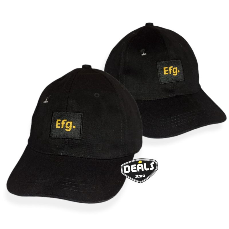 Topi Pria Baseball Distro Efg Bordir Timbul keren warna hitam