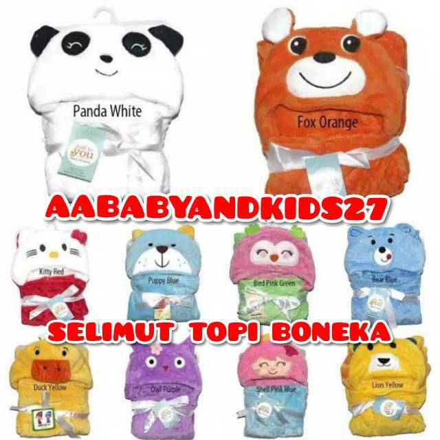 SELIMUT BAYI DOUBLE FLEECE TOPI JUST TO YOU-SELIMUT BAYI TOPI LEMBUT BERKUALITAS-SELIMUT BAYI TOPI