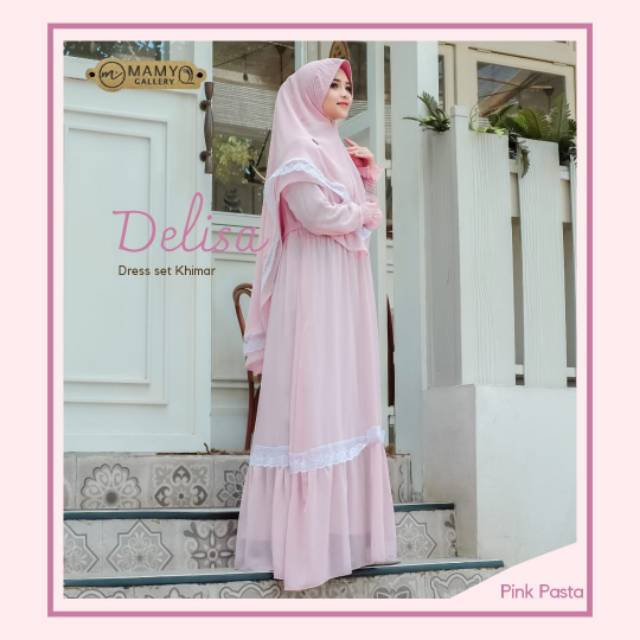 Madina Inaya renda Ceruty Gamis kualitas butik