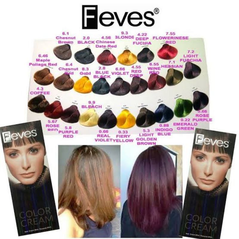 FEVES COLOR CREAM/PEWARNA RAMBUT