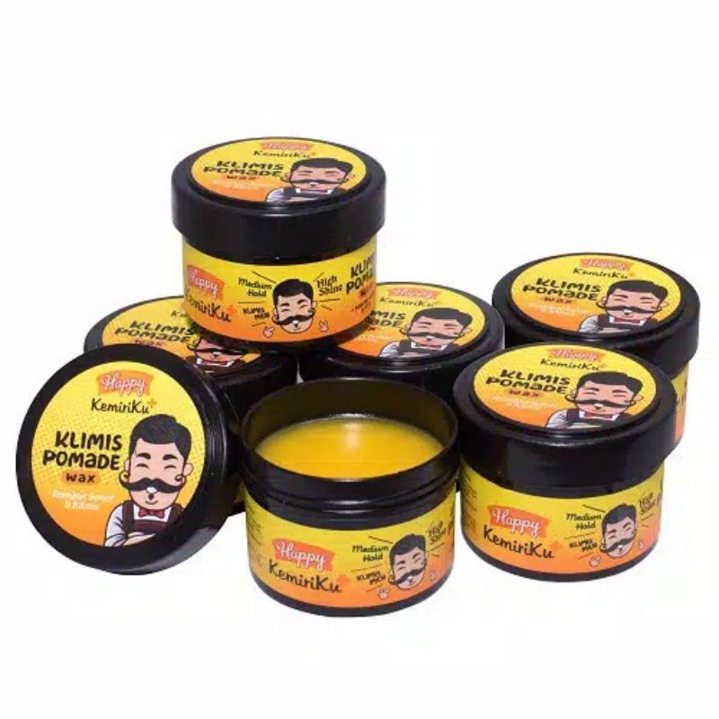 Happy Kemiriku Klimis Pomade (Wax-Based) 80 gr