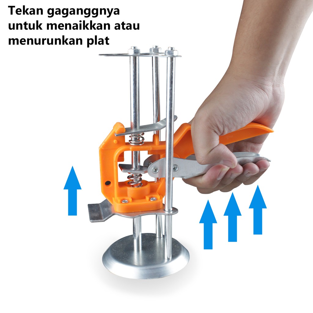 Alat Dongkrak Alat Pengukur Tinggi dinding Bahan Keramik 3 Pilar Multifungsi