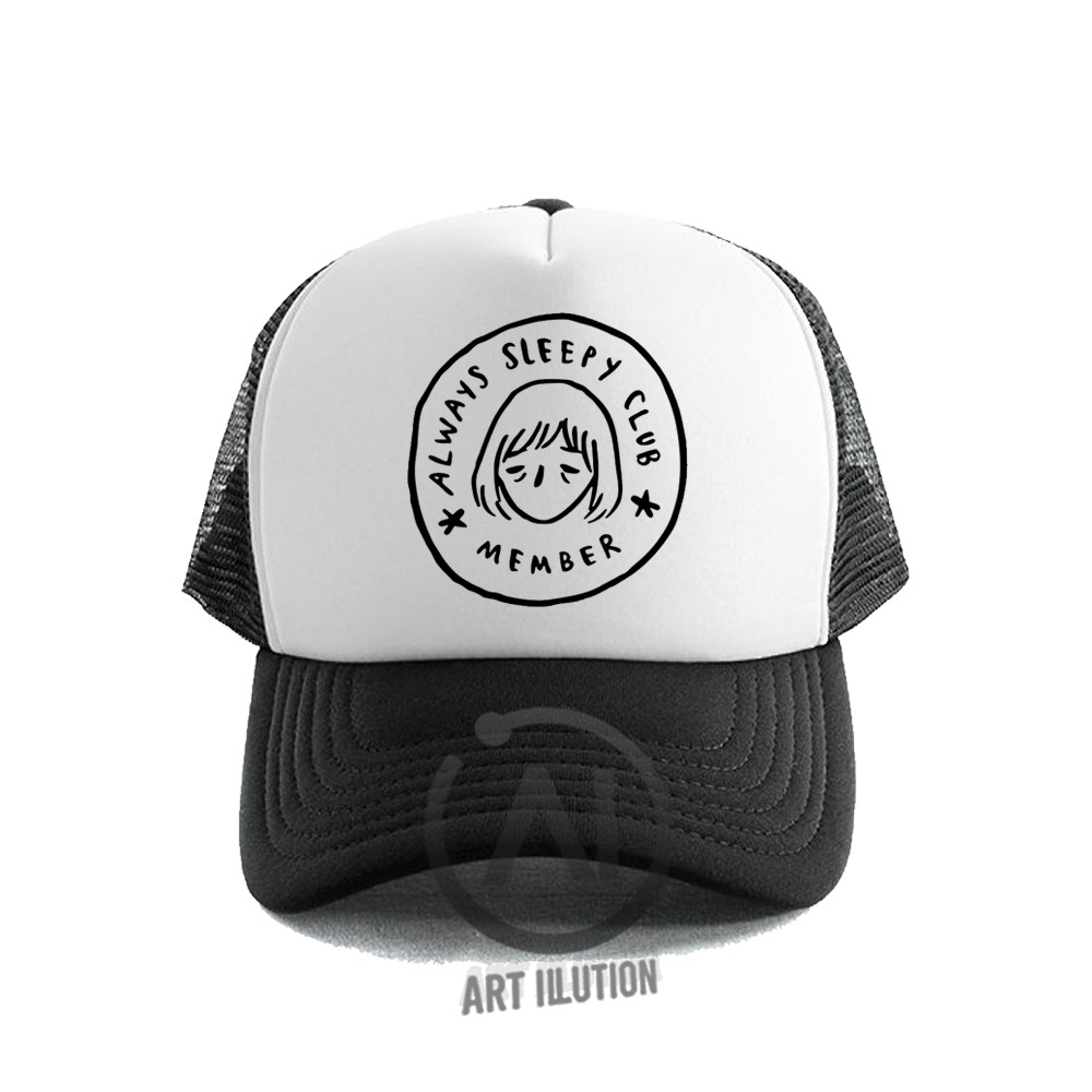 Image of Topi Trucker / Topi Jaring ALWAYS SLEEPY CLUB MEMBER PREMIUM #1