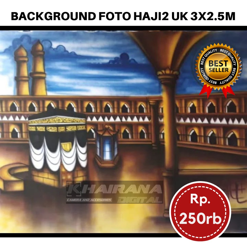 Kain Background Backdrop latar layar alas Studio Foto Manasik Haji Umroh #1 uk 3x2.5m