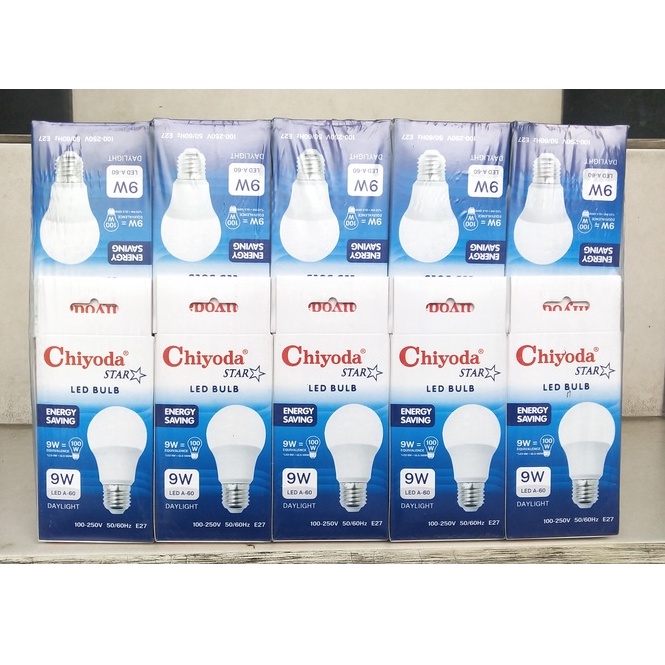 LAMPU BOHLAM LED 9W PUTIH CHIYODA STAR