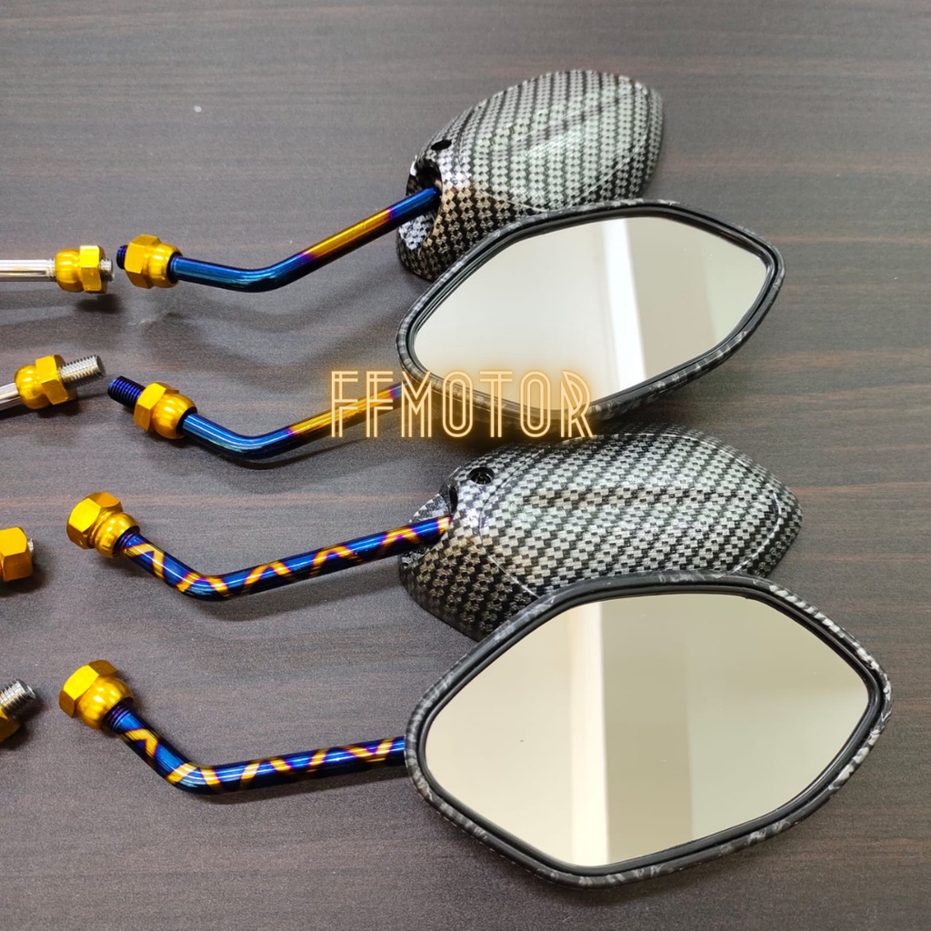 Spion Carbon Chrome Beat Drat Honda / Spion Karbon Chrome Beat Vario Scoopy Dll-3