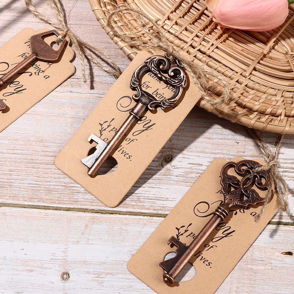 Solighter Kunci Pembuka Botol Liontin Perlengkapan Nikmat Pesta Vintage Wine Keychain Souvenir