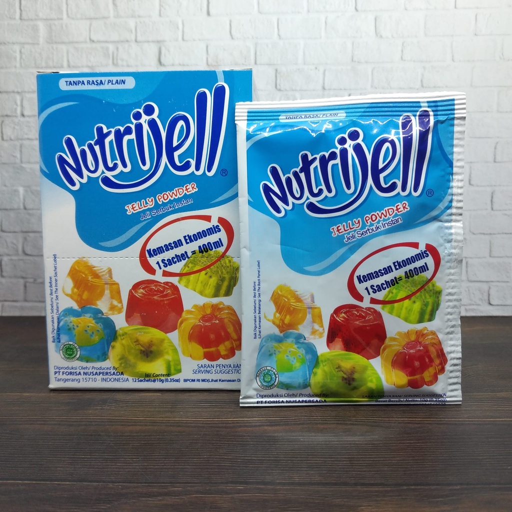 

NUTRIJELL EKONOMIS JELLY POWDER JELI SERBUK INSTAN 10GR PLAIN